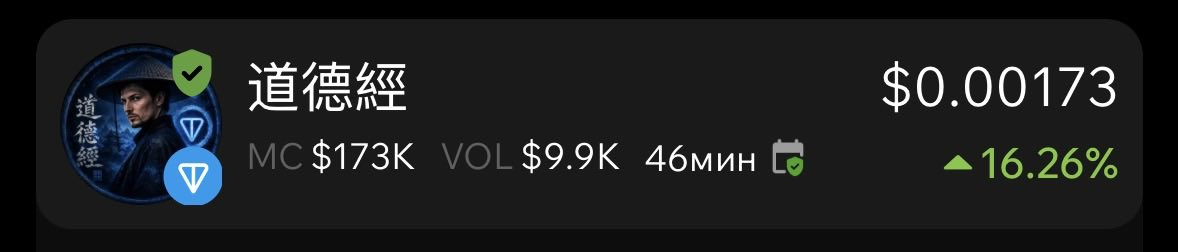 TaoTON_meme's tweet photo. XPocket verified us.

Another tool. Same path.

Trade 道德經 on TON. Even easier.
Invite friends. Earn rewards.

The Dao spreads. Quietly. One referral at a time.

Thank you @xpocketapp.

XPocket 验证了我们。
又一个工具。同一条路。

在TON上交易道德經。更容易。
邀请朋友。赚取奖励。

道在传播。安静地。一个推荐接一个推荐。