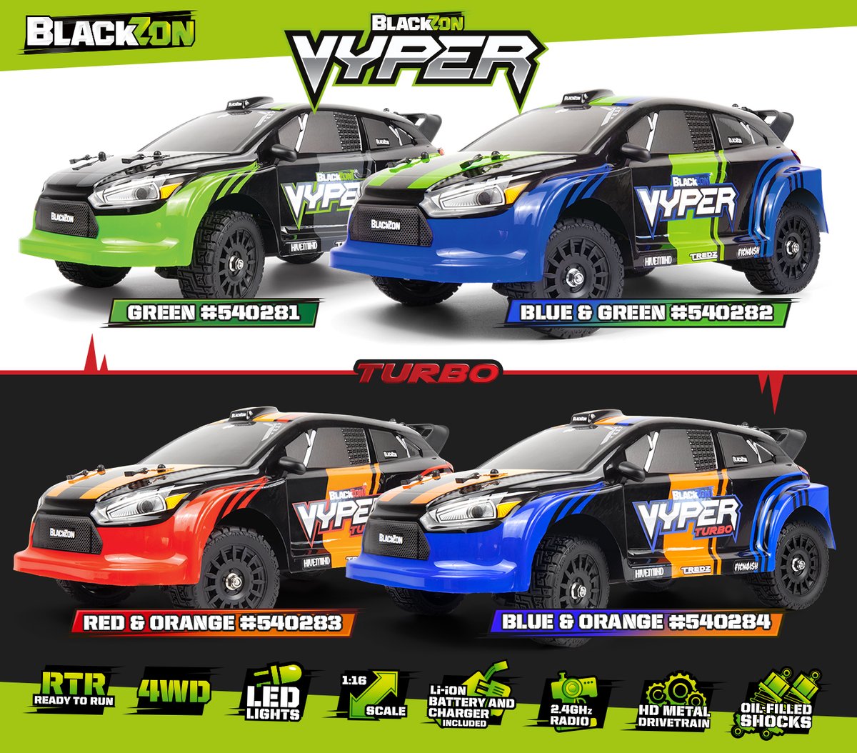 OfficialHPI's tweet photo. We're proud to release the latest addition to the BlackZon Vyper 🐍 RC family: The  Vyper RX!

💚🩶 - https://t.co/4O5kJpTzEJ
💙💚 - https://t.co/DNHCH9XF3g
❤️🧡 - https://t.co/dfvTiNgFbm
💙🧡 - https://t.co/zxFKvkQ2fY

#rc #rccars #rcracing #rctruck https://t.co/U5INUIXZh7