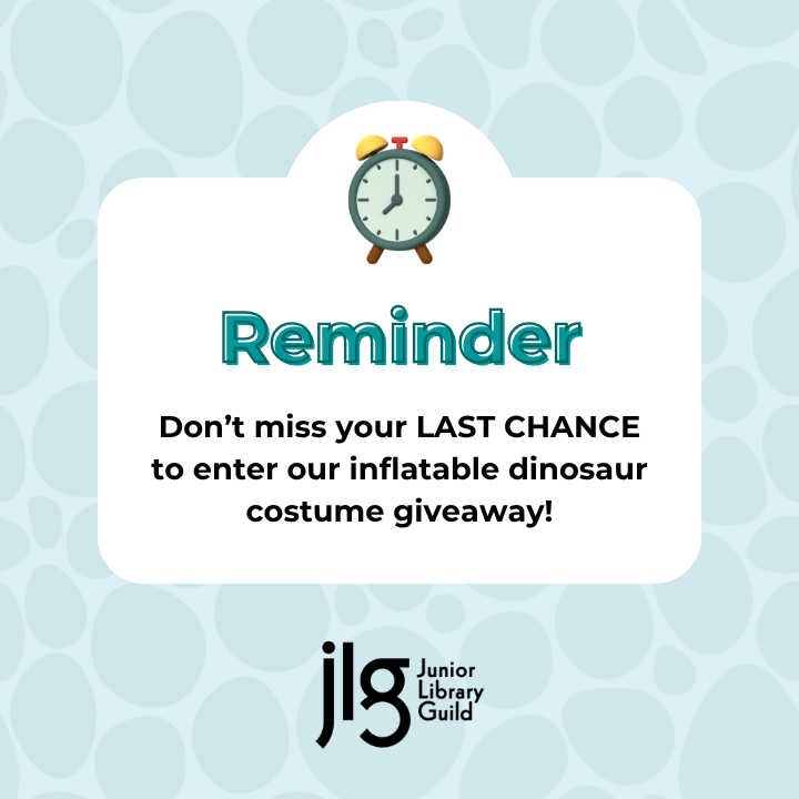 JrLibraryGuild's tweet photo. We're giving away an inflatable dinosaur costume, and June 5th is the deadline for entering! 🦖

Join or renew your Junior Library Guild membership by June 5 and your public library will be automatically entered to win. 😁 See full details at: https://t.co/umizyEbmNw https://t.co/N7E1M9PImW