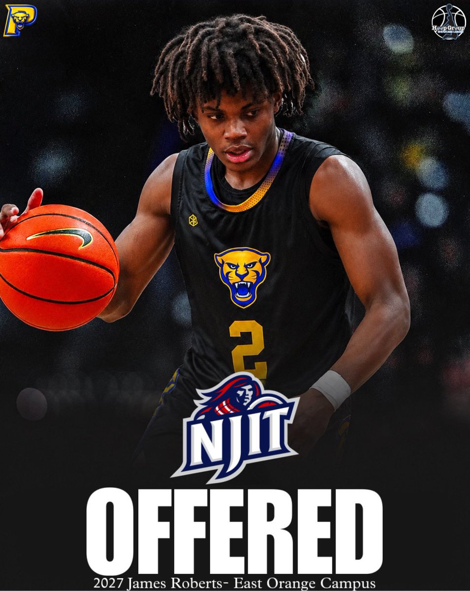 gspanthershs's tweet photo. Congrats to 2027 @EOCampusHoops guard @jamesr2027 on picking up his first D1 offer from NJIT while on an unofficial visit yesterday. James is one of the hottest recruits on the east coast due to his combination of athleticism &amp; shot-making ability.  #earnit https://t.co/nI60s9DbX5