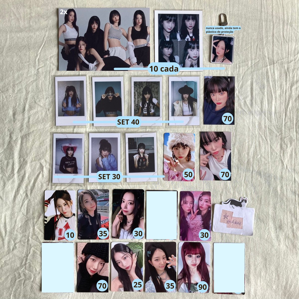 uh304's tweet photo. venda/vendo le sserafim ★ sakura chaewon yunjin kazuha eunchae

valores na imagem + frete calculado

⭒ tudo em mãos! não reservo
⭒ só peça vídeo se for levar pfv! pagamento imediato!
❌ sensitive buyers

+280 fbs em @/uh1ove no ig https://t.co/tCFGezmioe
