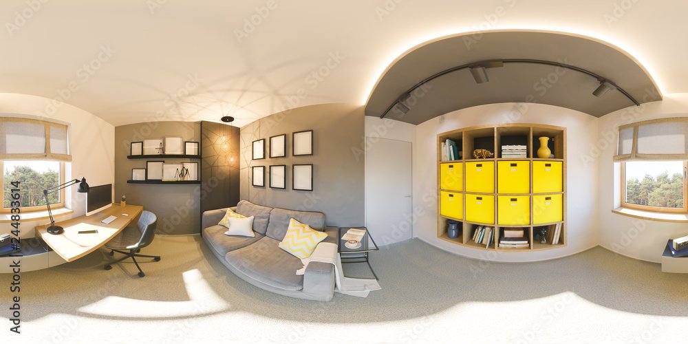 RichmanStudio's tweet photo. Seamless 360 vr home office panorama. 3d illustration of modern apartment interior design

https://t.co/3a1bYo8p2c https://t.co/U0BT2CCzNr