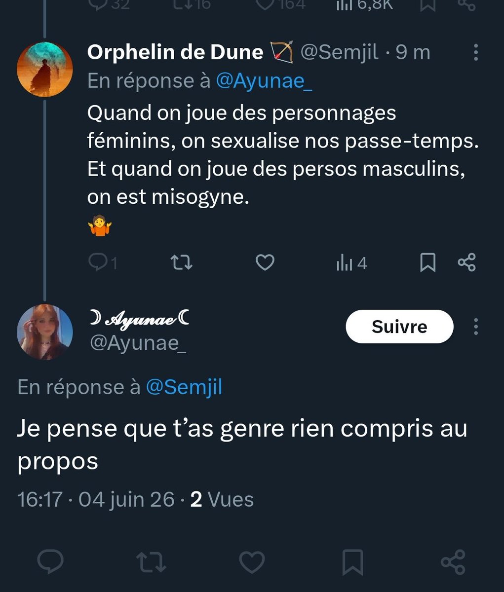 Semjil's tweet photo. Je crois qu'en fait, Madame, on s'est très bien compris. https://t.co/i1iA4Nz7tt