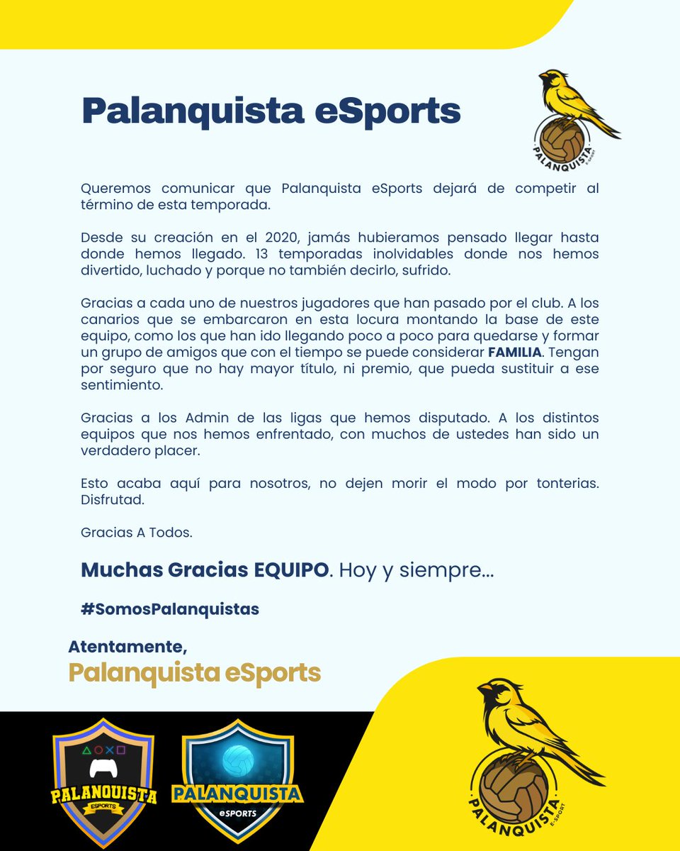Palanquista eSports tweet media