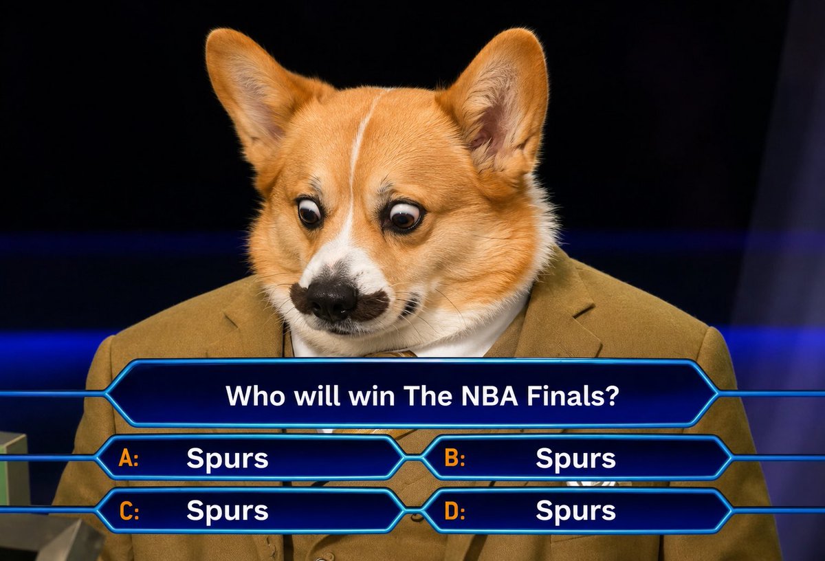 air_corg's tweet photo. It’s with a heavy heart that after last night’s loss, I’ve decided to change my NBA Finals prediction.

Spurs in 7. https://t.co/2iNkBZHcFO