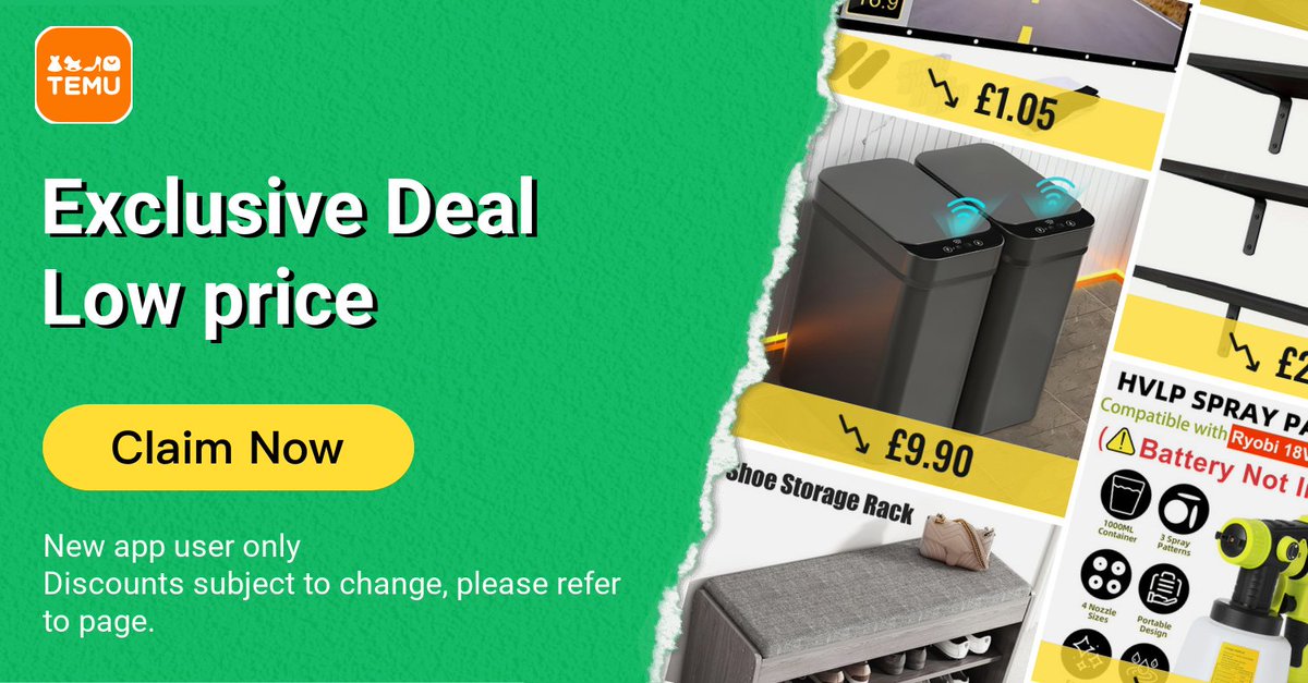 G4RYC33's tweet photo. 💥 Flash drop! Temu codes are here. Don’t Miss Out! 🎉
【 ala623175 】 SPECIAL OFFER! Unlock secret low prices 👉 https://t.co/i7xkbf1Mnf https://t.co/YIxGRtZ1hI