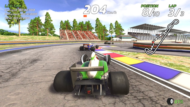 gamesasylum's tweet photo. 4PGP makes the jump from Switch to PS5 and PC next week. Includes a new unlockable car, analogue acceleration and breaking, updated difficulty balancing, and numerous quality of life updates. https://t.co/Aw6Zyf53JA