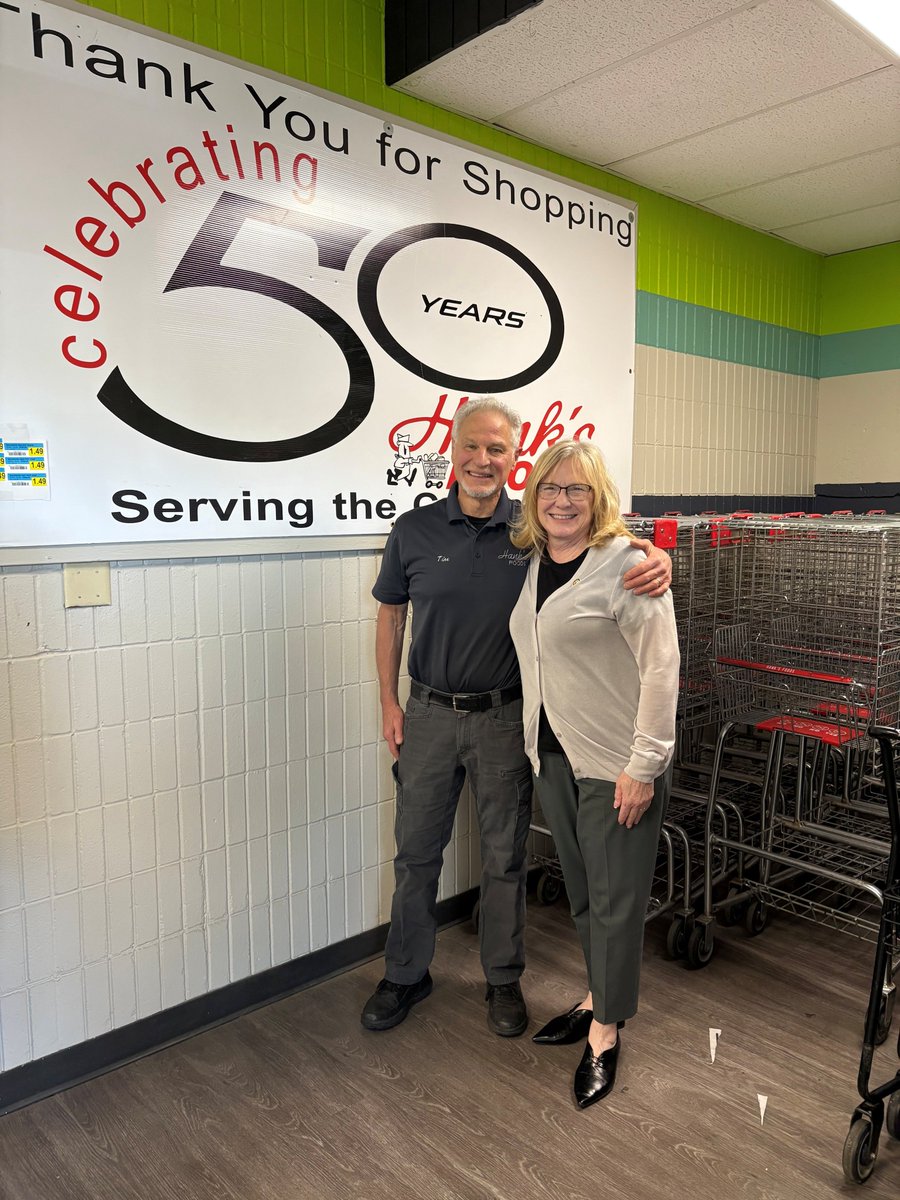 RepFischbach's tweet photo. I stopped by Hank’s Foods to chat about their commitment to the Pipestone community. We also talked about the realities of running a rural grocery store, like competing with mega-corporations for talent recruitment and retention. I will always stand up for the small businesses that fuel Western Minnesota!