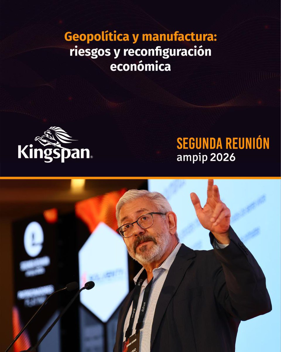 AMPIP's tweet photo. Comenzando las actividades alrededor de la Segunda Reunión AMPIP 2026, David O’ Donnell saludó a la membresía, invitando a disfrutar este encuentro.

@macariomx @KingspanPanels @CrystelArellano 

@ClaudiaEstevesC 

#parquesindustrialesampip #SegundaReuniónAMPIP2026 https://t.co/N6E7hUuVvr