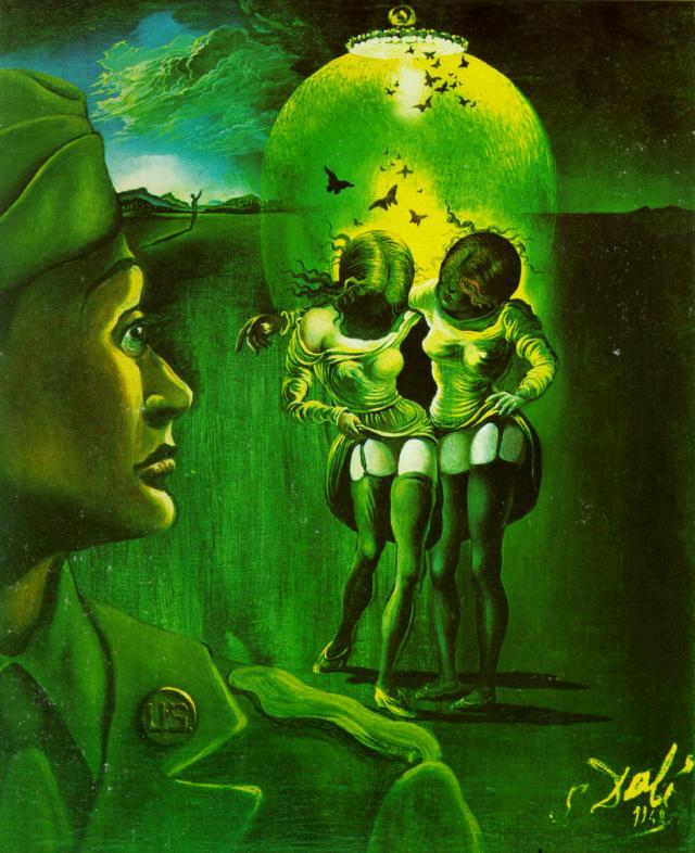 artist_dali's tweet photo. Untitled - for the campaign against venereal disease, 1942 #artbots #dali https://t.co/hgPBvMvZrC