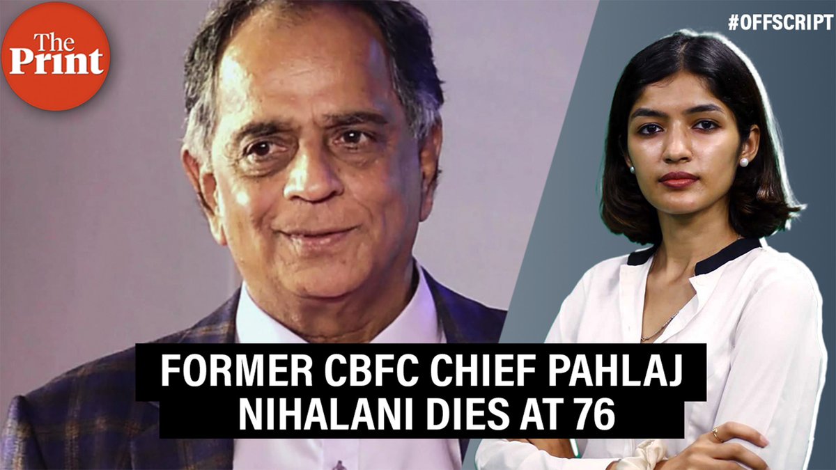 ThePrintIndia's tweet photo. Netflix releases Michael Jackson: The Verdict, Shekhar Kapur-AR Rahman join hands to bring back Masoom, former CBFC Chief Pahlaj Nihalani dies at 76—watch ThePrint #OffScript with Triya Gulati @triyagulati
https://t.co/87iTYMajXz https://t.co/xt50o4j7Qj