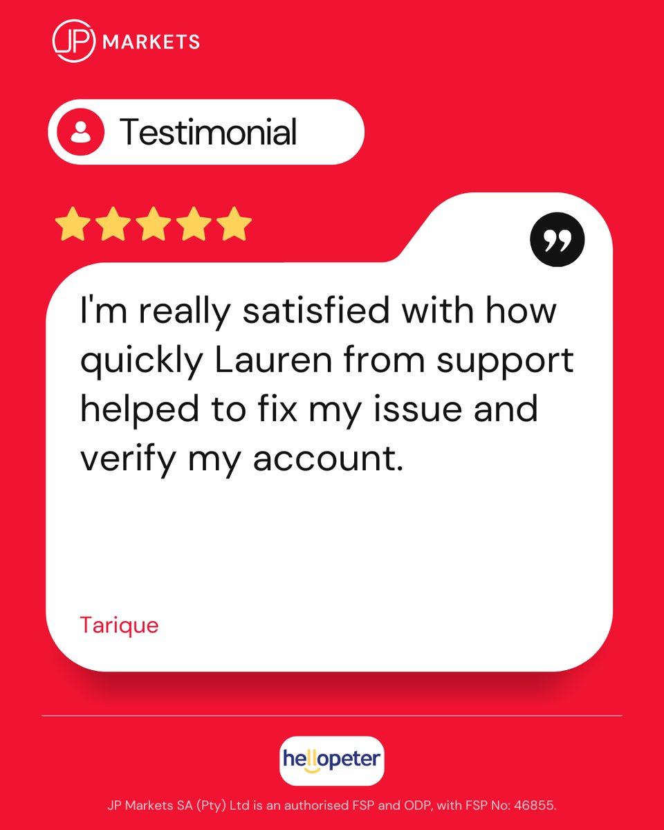 JPMarkets_SA's tweet photo. At JP Markets, we are dedicated to simplifying your customer experience! Join our trading community today!📈 https://t.co/ZD1D1FyZXW