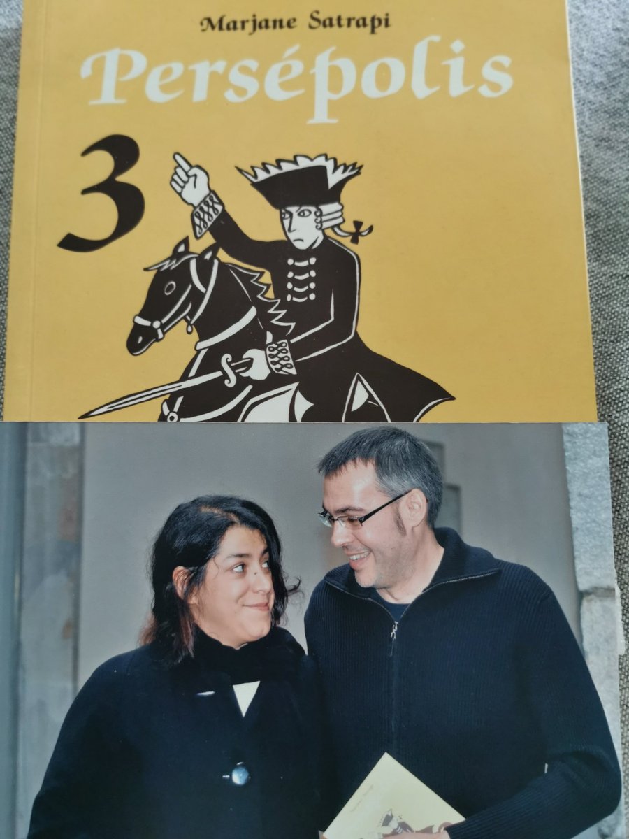 jclinnell's tweet photo. Una entrevista entranyable, quina tristesa. Descansa en pau #MarjaneSatrapi #DEP https://t.co/XbsX3JF275