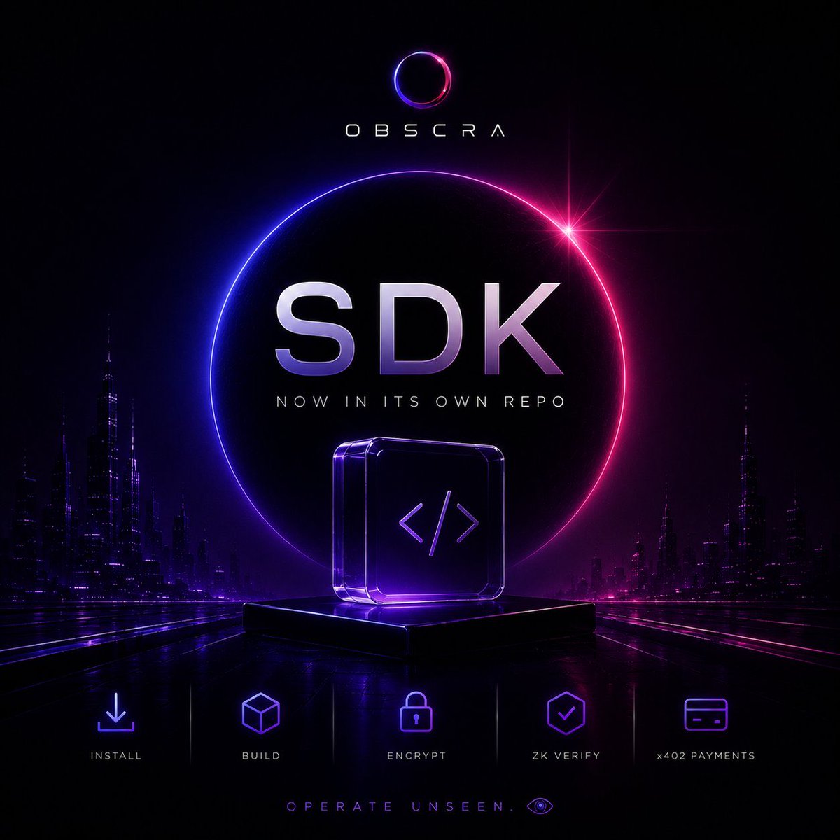 chain_unknown's tweet photo. One thing I’ve learned from following projects is that products attract users but developer tools are what help ecosystems grow 🤝

The @Obscra_void SDK saves developers from building everything from scratch.

They can integrate marketplace functionality, encrypted data exchange, ZK-verified listings, and x402 payments directly into their own applications with minimal setup.

The more I think about it, the more I realize infrastructure becomes far more powerful when other builders can plug into it and create entirely new experiences on top.

That’s how an ecosystems grow, $OBX  standing strong in this shitty market 💪

ttgtaonT9ncgPqgsgJxmLe4Ls1VuVaqJyDyvJJfpump
