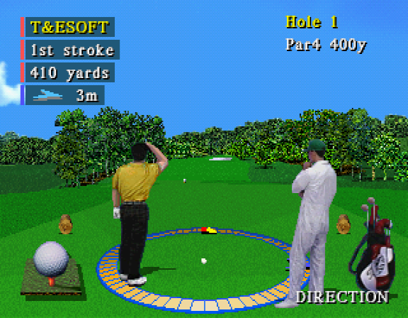 BasicProgrammer's tweet photo. セガサターン版 マスターズ 遙かなるオーガスタ3
当時はワイドテレビに対応したゲームもいくつかあって、違和感なく迫力ある画面でゲームを楽しめました(^^) https://t.co/e7yFWi23aj