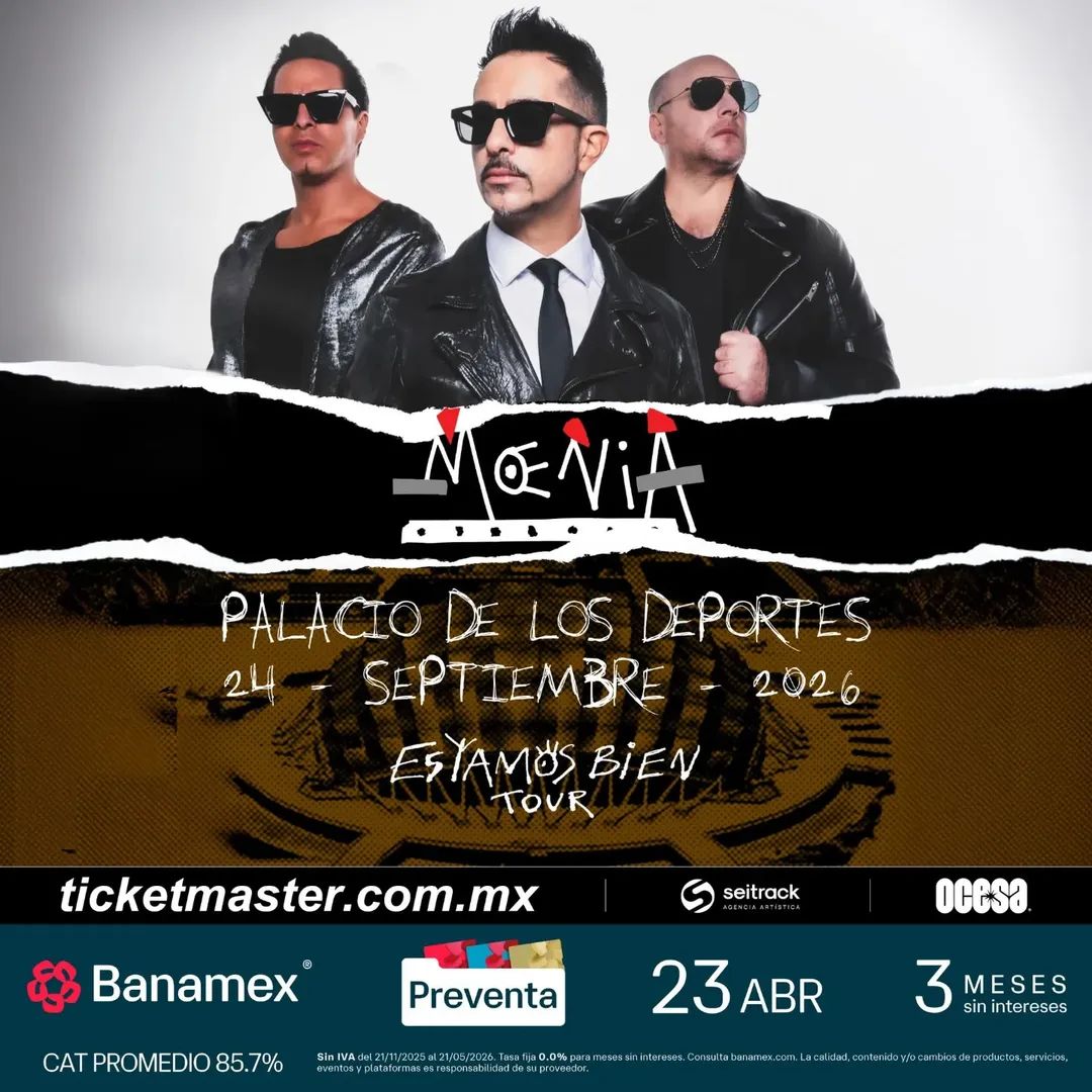 InherenteR's tweet photo. @MoeniaMx en el @MxPalacioDeLosD
Este 24 de septiembre 
Boletos en @Ticketmaster_Me
@ocesa https://t.co/4rv2wbCg9A