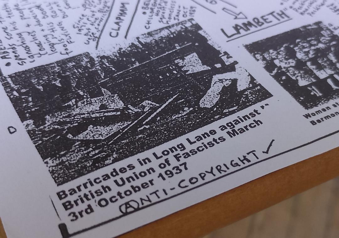 maydayrooms's tweet photo. @56aInfoshop hand-made map of radical struggles, places, vibes and so on in Southwark (Oct 1998)

They have a big golden box of handmade maps called 'YOU ARE HERE BUT WHY?'. Awesome bespoke collection! Check it out! https://t.co/cIkGMdMcUX