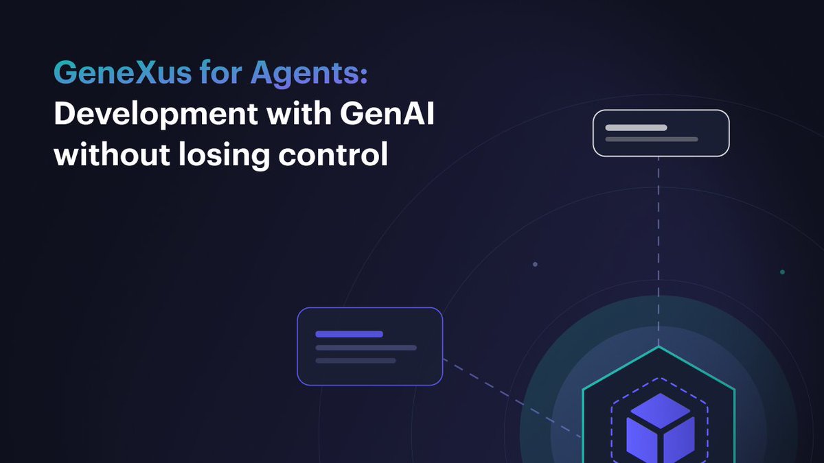 GeneXus's tweet photo. Generating code with AI in seconds? Impressive. But what happens next? Speed without structure creates technical debt, security gaps, and systems that age poorly - fast. That's exactly what GeneXus solves in the era of agentic development 🔗 https://t.co/IqiVGKNesx https://t.co/gaCNeT4rXu