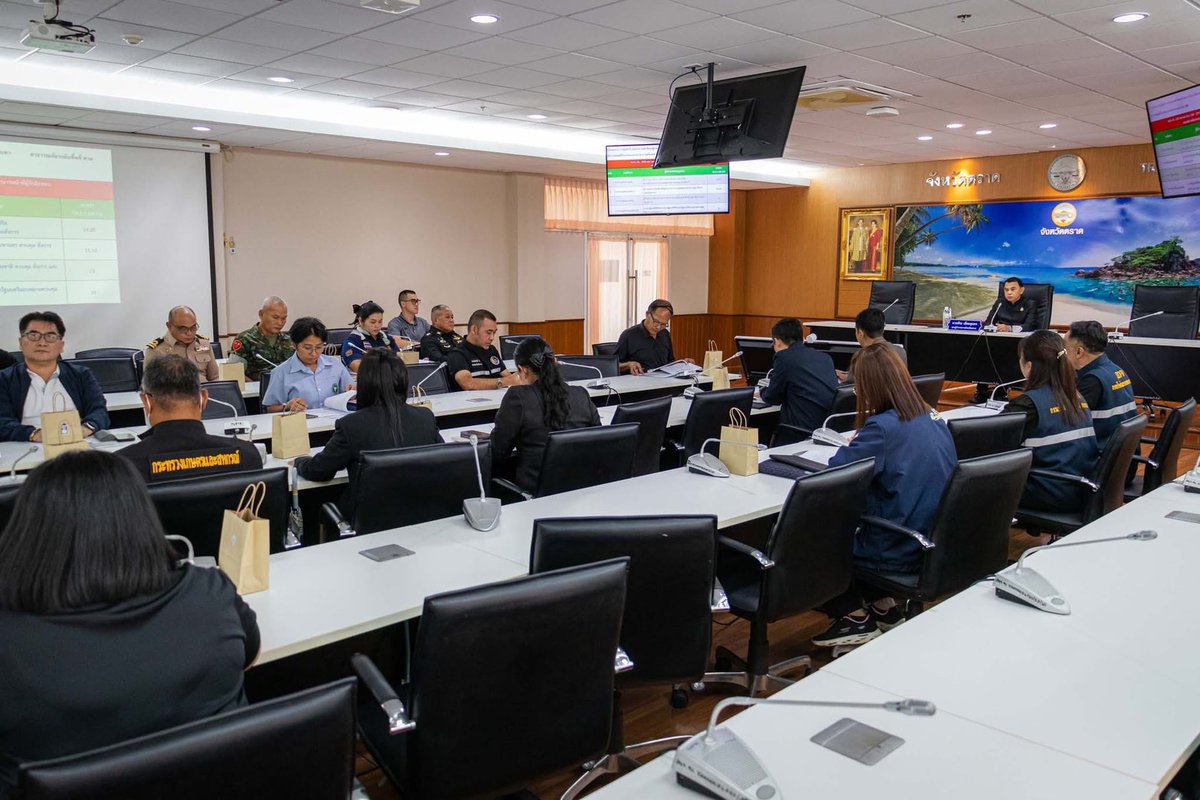 isoctrat's tweet photo. เมื่อ ๔ มิ.ย.๖๙ ร่วมการประชุมคณะทำงานบูรณาการทบทวนและปรับปรุงแผนเผชิญเหตุอุทกภัย วาตภัย และดินถล่ม จังหวัดตราด พ.ศ.๒๕๖๙  ณ ห้องประชุมพลอยแดง ชั้น ๔ ศาลากลางจังหวัดตราดhttps://t.co/0GsX7gCGKd https://t.co/sV7MNsQUgf