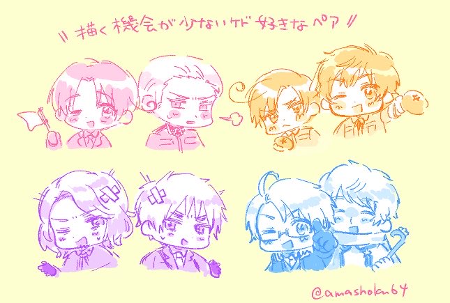 amashoku64's tweet photo. コンビらくがき✍ https://t.co/ER1YKfTG25