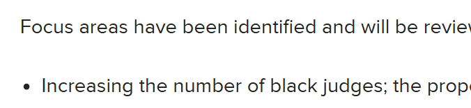 NJ_Timothy's tweet photo. The Strategy has as an explicit aim of “increasing the number of black judges” 👇

But we should want the very best judges, regardless of race or identity. 3/ https://t.co/4UpAwqAyIm