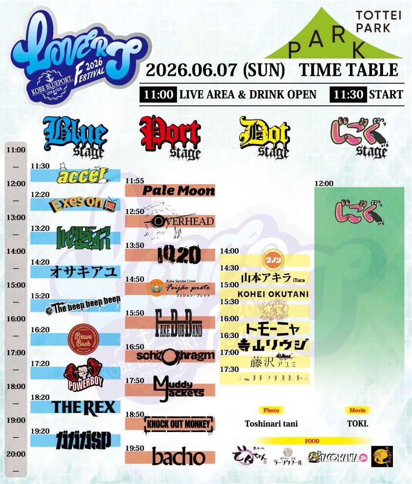 pulse_pulse's tweet photo. 【フェスまであと3日】

6/7 にTOTTEI PARKにてKOBE BLUEPORT.が手がける神戸バンドだけの野外フェス"LOVES FESTIVAL 2026"開催まであと3日！！

オフィシャルグッズ解禁！！

ホンマに最高のフェスによんでもらって、
楽しみでしかなぃからみんな待ってます🍻 https://t.co/Q7Z039D0H2