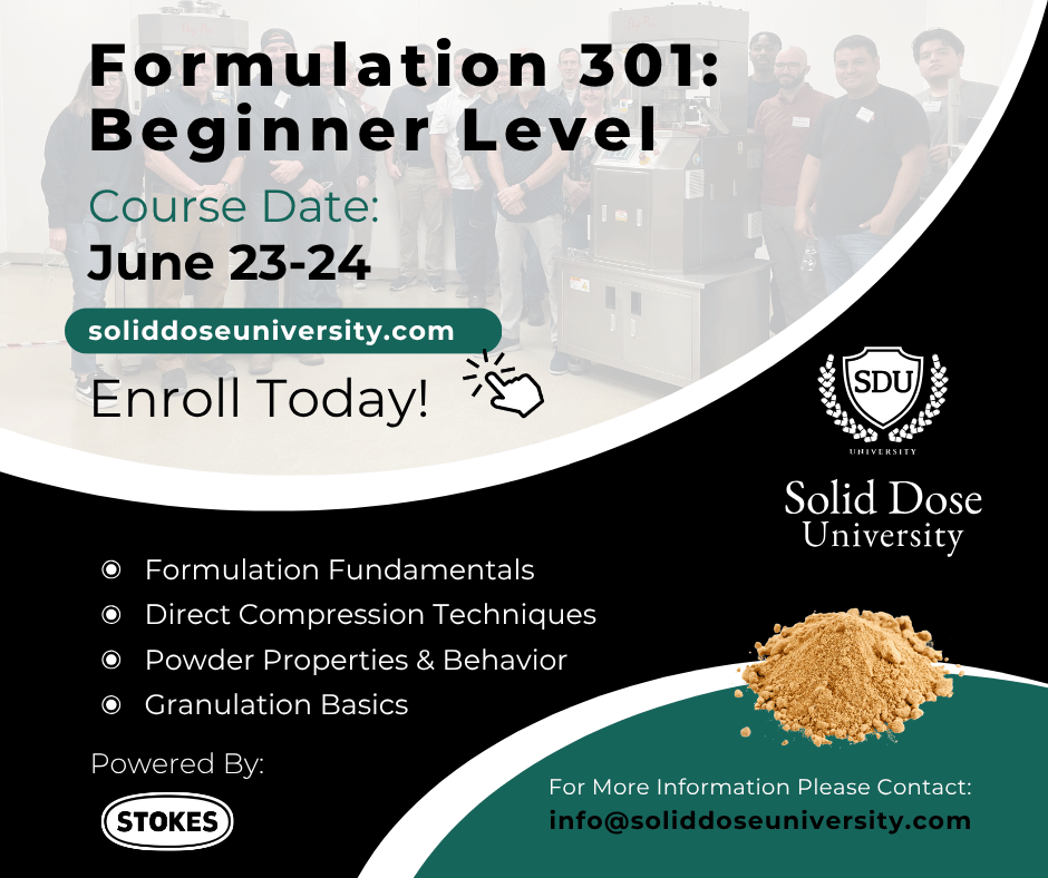 StokesTP1896's tweet photo. Formulation issues are expensive.

Learn how to prevent them before they impact production in SDU's NEW Formulation 301 course.

📅 June 23–24
✔ Expert-led training
✔ Online checkout available
✔ Group rates available

Seats are limited. Register now:

https://t.co/rtYdkeZxA9 https://t.co/m8r6BBZNCp