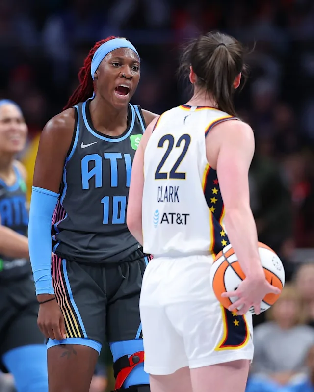 calebbets3's tweet photo. DREAM @ FEVER, FULL BREAKDOWN:
June 4th

1) We head into Gainbridge, and this game could feature an ejection.

The storyline for this game will be Angel Reese vs Caitlin Clark, though we will see how they schematically fit into this game. No team so far have allowed fewer 3PM than The Dream, and have funneled opposing offenses a step in to the Pullup 2s -- where they allow the highest frequency. They are ranking Top 2 vs Transition, Free Throws and Spot Up.

2) This drop coverage from Angel Reese have left them allowing the most Pts to PnR Handlers as well, though of course Clark would prefer that 3, where half of her frequency is coming from. Still, so far this season she is beating out Mitchell in the Midrange volume/freq. 

Clark's recent two games against The Dream have been incredibly challenging, notching just 11 & 12 Pts as she is defended by Rhyne Howard. In all honesty, this matchup is the one that feels more personal.

3) This year's matchup should be even harder, as ATL's starting frontcourt is no longer a slow-footed duo of Griner/Jones, yet much quicker with this year's Reese/Hillmon. This gives Atlanta a lot more options to double or apply more pressure. 

Rhyne held McBride to just 12 Pts in the recent meeting, while a better comparison may be how they defended Paige Bueckers -- who scored just 7 points in 31min.

Here we got Rhyne on Paige, along with Angel/Hillmon hedging on screen action. Hillmon took Shepard here (10 Pts, 2 Ast, 31min), so that should translate to Boston here. 

4) Unsure how Fever beat this, as Dallas certainly was unable to, losing both meetings this season despite having the best offensive rating in the league. Chelsea Gray, one of the best midrange/pullup shooters in the league, is the only player to notch over 20 Pts vs Atlanta this season. 

Her co-star in A'ja that game had 20 Pts off 12 FGA (2-2 from deep), with just 6 rebounds and 1 assist alongside that. Boston's handoff game has been a go-to against ATL historically (5 APG last season vs CC), though the new defense should cut that heavily.

5) Outside of this, Atlanta is allowing the fewest OPP RPG thus far, being especially limitative to backcourts (combined marks):
- Lacan/Rivers 3 Reb
- Barker/Leite 3 Reb
- Court/McBride 5 Reb
- Copper/Nogic/Williams 4 Reb
- Paige/Fudd/Sims/Arike 3 Reb

Boston has stock upside here given how often Angel concedes turnovers.

6) The Dream offense gets a much better matchup. The 4-4 Fever have fallen to 10th defensively, and sit there allowing the highest rim finish frequency in the league at 41.2%. The entire Dream team can attack the rim here, and Canada will draw Clark defensively.

Dream can employ the same tactic that the physical Valks did, where they promote anyone that Clark is defending. Canada on paper is my top pick to clear her line.

7) Indiana has ranked 1st in OPP 3PA and 2nd Chance Pts, so Atlanta's frontcourt in Reese and Hillmon both take some slight hits. Still IND's B3 rankings vs Free Throws, Transition and PnR Roller gives upside.

In 26 MPG, Angel has notched just 8 PPG vs Indiana amidst 11 RPG and 1.5 APG. The handoff game is unlikely to be big here for Atlanta, despite Angel having 7+ potentials in 3 straight games.

Angel has gone under her PRA mark in 4/4 games when facing a Non-B3 Putback defense.