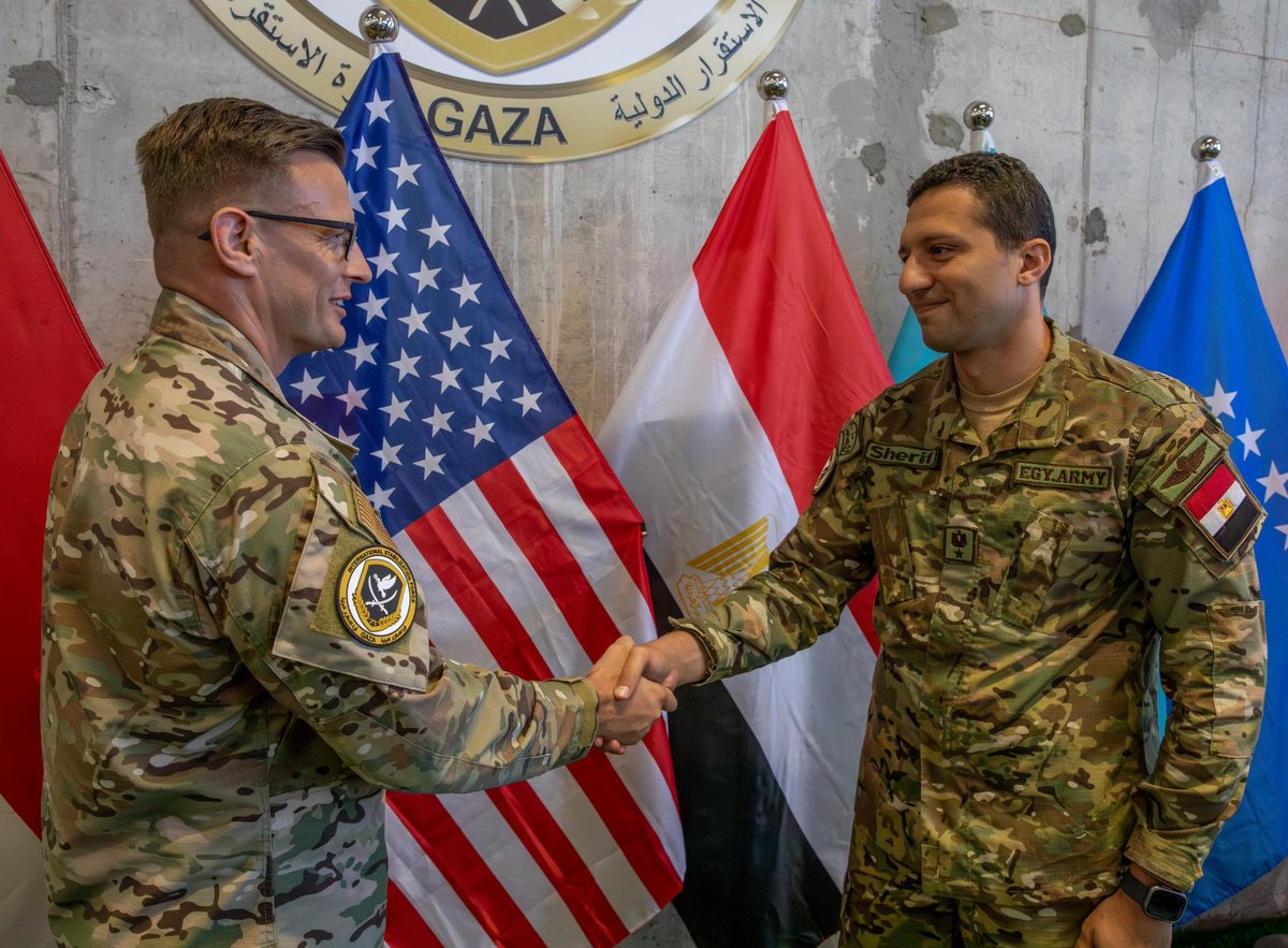 BoardOfPeace's tweet photo. Egypt's contributions will help the #ISF scale up operations to create a safer &amp; more secure Gaza. As a country sharing a border with Gaza, the participation &amp; leadership of Egypt in this shared effort is critical to mission success. https://t.co/QVTc0Ld5uQ
