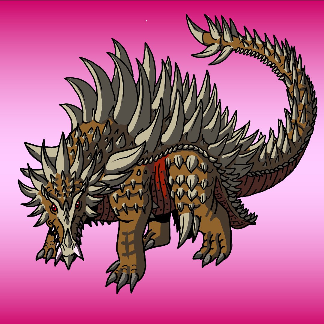BertDraw923's tweet photo. Kaijune - Day 1 Thorns
#kaijune #kaijune2026 #kaiju #kaijufanart #monster #animal #bestiary #creature #creaturedesign #redraw #redesign #fantasycreature #art #digitalart #Anguirus #godzillasingularpoint https://t.co/361yFlcNjU