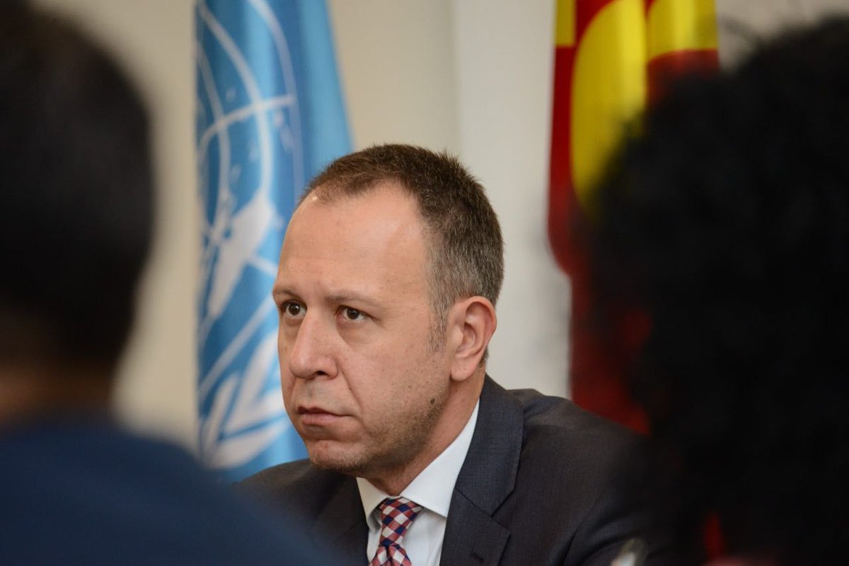 IJanushev's tweet photo. Присуствував на првиот состанок на Заедничкиот управувачки комитет за Рамката за соработка на Обединетите нации со Македонија 2026–2030, ко-претседаван од министерот за надворешни работи и надворешна трговија, Муцунски, и Постојаниот координатор на ОН во Македонија, Рита Колумбиа https://t.co/EwZ4EME43P