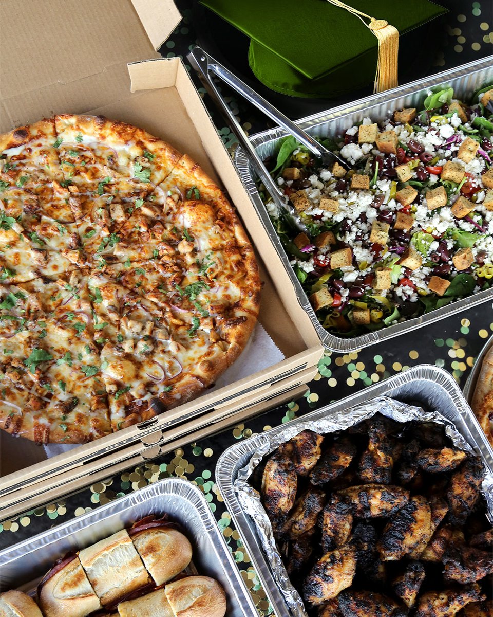 piesandpints's tweet photo. As graduation season is winding down, don't forget to call us for a discount on your grad's favorite pizza and wings to make their celebration a hit! Remember: There's no party like a P&amp;P party! 🍕🥳🎓 #graduationparty #catering https://t.co/kr9F3YZtUl