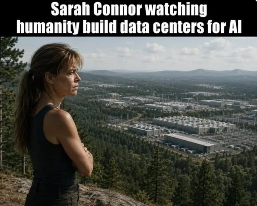 sar89964's tweet photo. #TheTerminator #Skynet #meme #datacenter #AI #robot #GURPSReignOfSteel #joke #artificialintelligence #machine https://t.co/cq1vziIYTY
