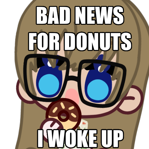 ZepLanderVT's tweet photo. GOOD MORNING AND HAPPY THURSDAY!
We're getting silly this morning! I want a donut.
TONIGHT: 2 games! We're finishing Vampire Crawlers and starting My Tennis Apocalypse!
How are you all doing today?
What's your favorite donut?
#VTuber https://t.co/G4iNkTNuzk