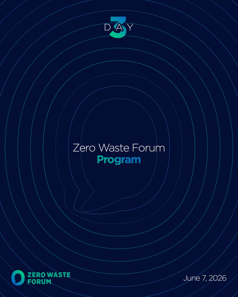 zerowasteforum's tweet photo. Take a look at the Day 3 program 👇

Together, we continue to share ideas, strengthen collaboration, and advance the vision of a waste free future. ♻️

📍 Istanbul, Türkiye
🗓️ 5–7 June
#ZeroWasteForum https://t.co/Q8YKleZdPl