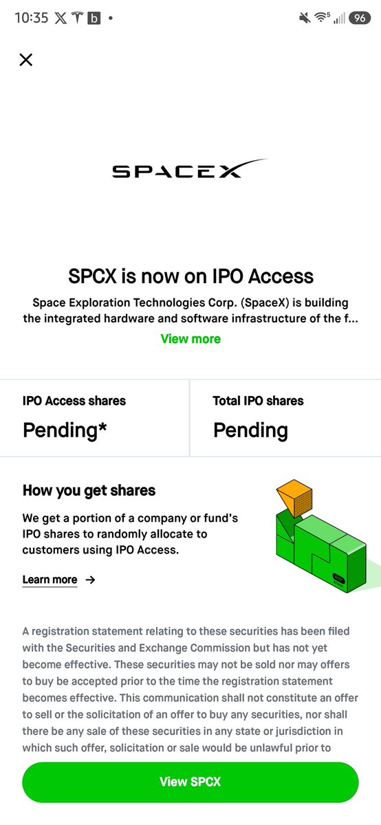 ankurmisra's tweet photo. $HOOD $SPCX IPO on https://t.co/BdACEN4ybj