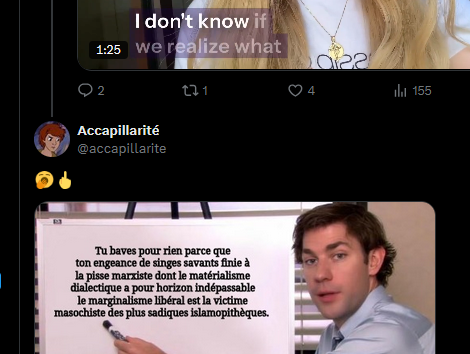 koddemiah's tweet photo. @accapillarite @coolspotera @Arno_Dauphin Le mec tourne en boucle, la maladie mentale 🤭 https://t.co/Li1rws1WGF