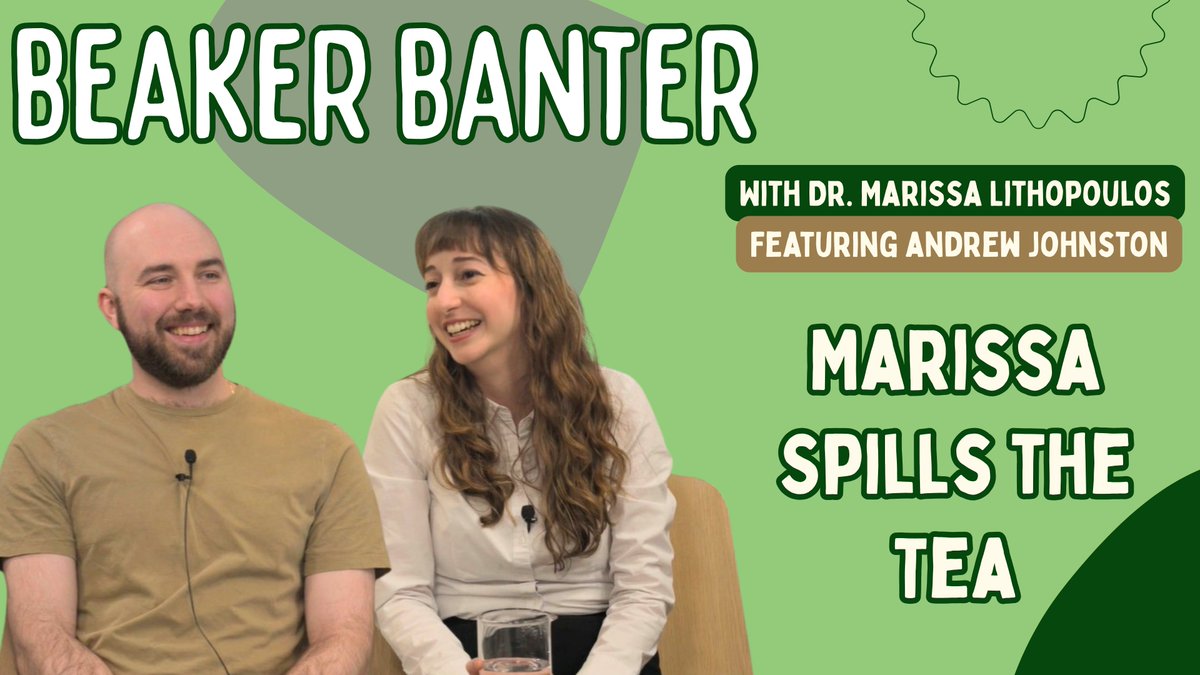 MLithopoulos's tweet photo. 🚨First episode of Beaker Banter is out now! 
In this special episode, the tables are turned as I sit down with my husband, Andrew Johnston, for a fun, lively conversation about my personal journey.
https://t.co/NZ24ggAkwI
#podcast #scicomm #science #comedy https://t.co/aKFfQRXQXR