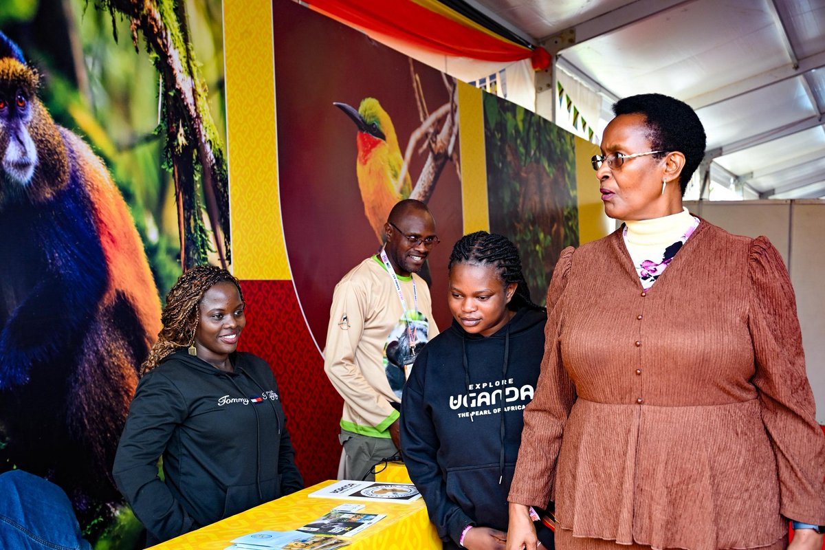 IamRonaldMusisi's tweet photo. AMBASSADOR KATUSIIME IS HERE 🇺🇬
Her Excellency @KatusiimeAnne visited The Uganda Village today at KILIFAIR.  

She checked on preparations + met the Ugandan team. A clear signal: Uganda’s representation matters.  

Exhibitors are ready. Spirit is high. Tomorrow the public comes in.  
#UGArushaConnect #KILIFAIR2026