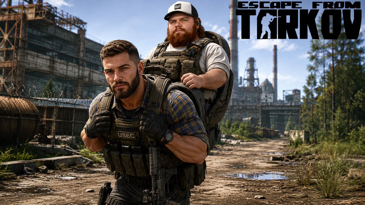 Bigfluff15's tweet photo. Looking forward to seeing @LVNDMARK_tv carry his heaviest load ever. Carrying @HutchMF in @tarkov! https://t.co/wCg9KIn2Qg