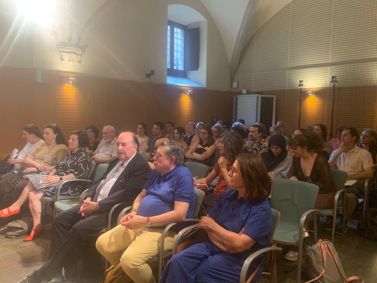 scaterm's tweet photo. Avui ha tingut lloc la XXIII Jornada de la SCATERM: «Quan la ciència esdevé ficció i la terminologia ho fa possible». Ple a l'Institut d'Estudis Catalans per escoltar Xavier Duran, Anna Aguilar-Amat, Margarida @aritzeta i Eladi Baños, moderats per @martadblas. https://t.co/K9U0JM1sGq
