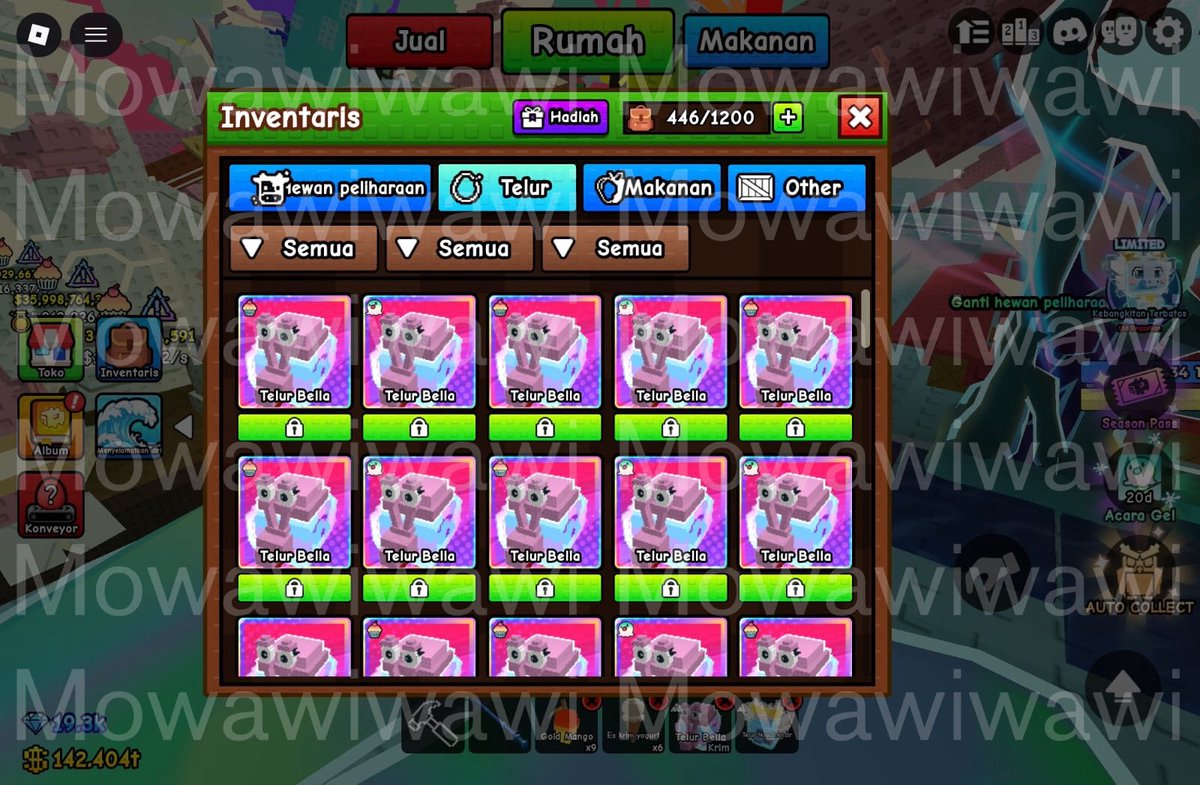 vamadealm_'s tweet photo. WTS Pet and Egg Build a Zoo 🐰

🥚Egg Bella Slime — 1.2k
🐻‍❄️ Pet 1m/s (clean) — start from 8k
🐻‍❄️ Pet 1m/s (+mutasi cuaca) — start from 6k
🐻‍❄️ Paket Earning 30 pet (500k/s) — 15k

Ready juga NEW pet kinyis-kinyis dan limited ^^ DM for detail 💗 https://t.co/u3510NMdC9