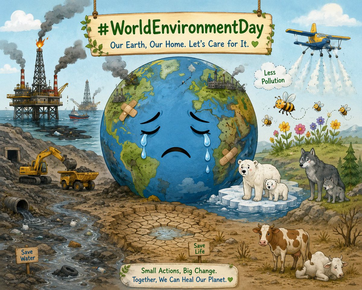 NMBewitched's tweet photo. #WorldEnvironmentDay 

Only 48% of US Adults believe climate change is escalating due to human behavior💔

That means 52% of our population does not believe in science or facts🔥
33% do not have the IQ to understand or reason
19% What is wrong with you🤔

There are 5 elements to life: 
Clean Air 
Fresh Water 
Food
Shelter
Space 

What are the biggest dangers to life?
Greed
Communicable & non-communicable diseases  
Habitat Destruction
Sport Killing
