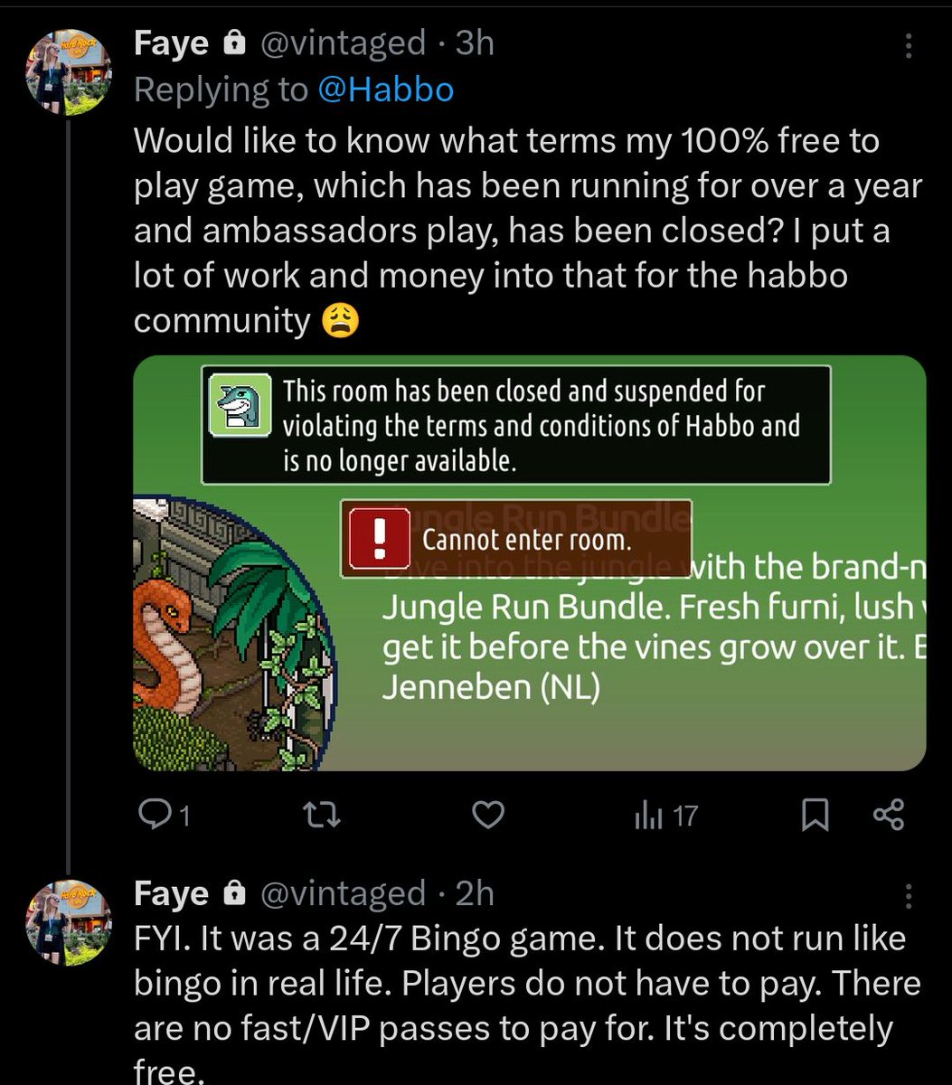 HabboGamersHub's tweet photo. @Habbo Please look into this! A ticket was submitted 🙏🏻 https://t.co/APoUleLGoD