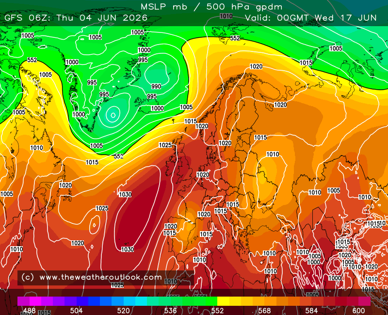 WxMaccaUK's tweet photo. If you’re fed up with all this rain, I’ve got some good news.

A ridge of high pressure is set to build across the UK around mid-June, possibly even sooner. It will extend northward from the strong blocking high currently sitting over central and southern Europe.

There’s still some uncertainty about exactly how long this ridge will stick around, but if it does, we’re looking at a spell of warm, dry and settled weather. Peak temperatures could reach 27–30°C (and locally higher in the south-east), which would feel properly summery.

Thunderstorm fans, take note: hot spells like this often end with a thundery breakdown, so that remains a possibility too.

And yes… we are heading into summer, so this should feel normal, but as we all know, the UK likes to do things its own way!