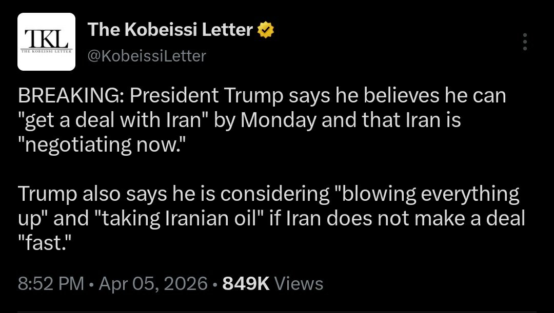 AprilUnwrapped's tweet photo. @TgMacro @dailydirtnap How oil is up? Trump and headlines have been saying the same deal garbage 4 times a week for 2 months... The fact the mkt keeps reacting to this is nutty to me @dailydirtnap https://t.co/zPcB16NUDb