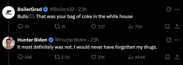 1impossible_grl's tweet photo. @jumikelly @Ghostofcynthia @HunterBiden Hunter already responded to this kind of comment. https://t.co/lazSHVl2vY