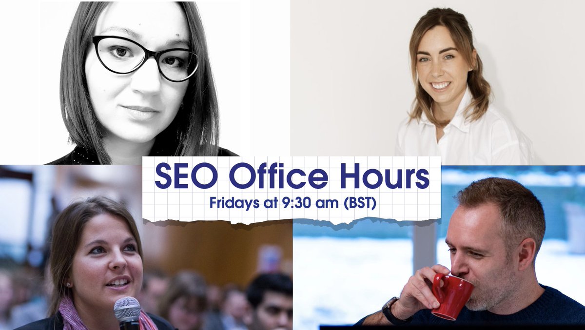 Good_Signals's tweet photo. TOMORROW LIVE! We’ve got ⭐️ Roxana Stingu and ⭐️ Shannon McGuirk for SEO Office Hours, alongside Jo Juliana Turnbull and Michael Chidzey, this Friday at 9:30 am (BST). To join live, head over to our website to get the invites added to your calendar 📅. Everyone’s welcome ❤️ https://t.co/HX789KebuK