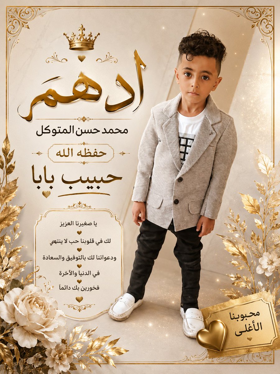 yisir233's tweet photo. حفظك الله ابني الغالي ادهم https://t.co/J46NDjkHGU