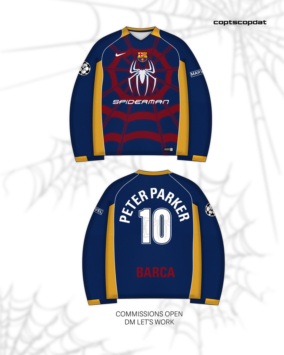 coptscopdat's tweet photo. Barca X Spider https://t.co/UutvQz1Z9U